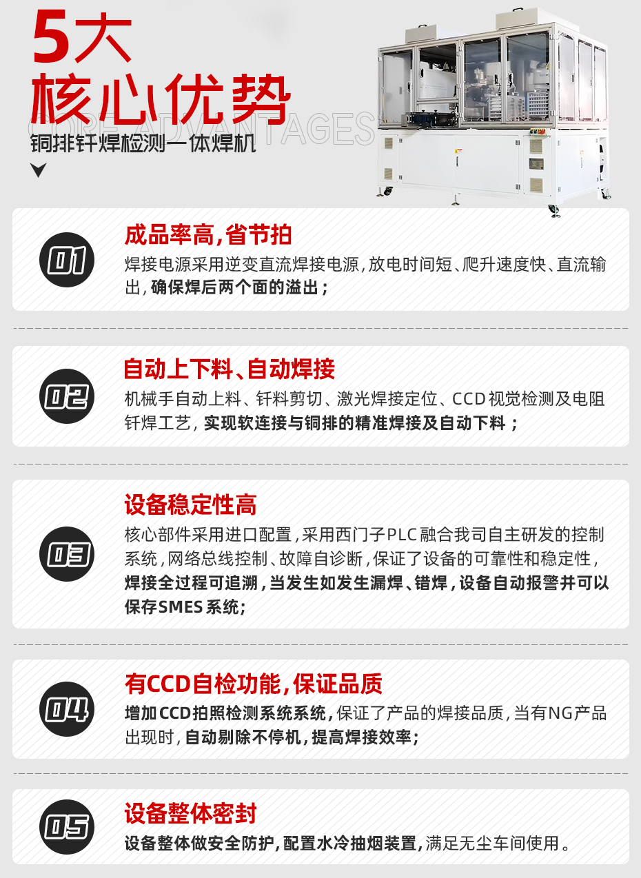 銅排釺焊檢測一體茄子视频APP免费看核心優勢