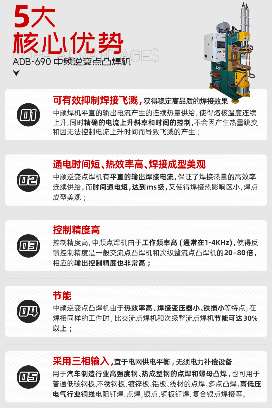 ADB-690中頻逆變點茄子视频APP免费看核心優勢