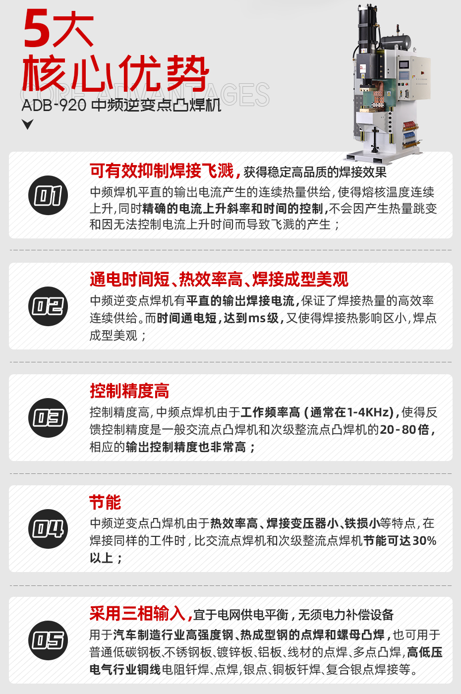 ADB-920中頻逆變點茄子视频APP免费看核心優勢